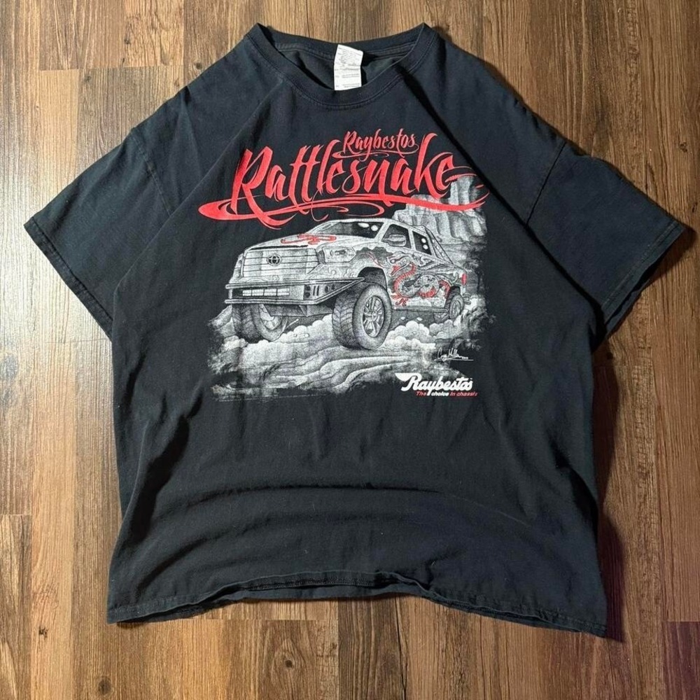 Raybestos Rattlesnake Toyota Tundra Off Road Truck Graphic T-Shirt Mens XL Black
